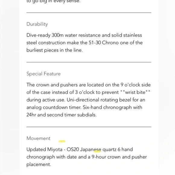 Nixon mens 51-30 chrono sample watch - Picture 4 of 5